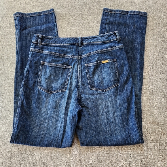 St John Sport Straight Leg Jeans Womens Size 6 Dark Wash Denim - Picture 6 of 6